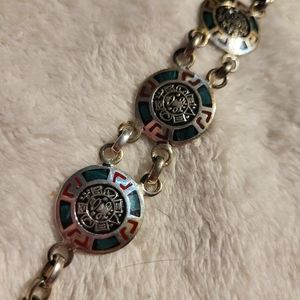 Maya silver bracelet